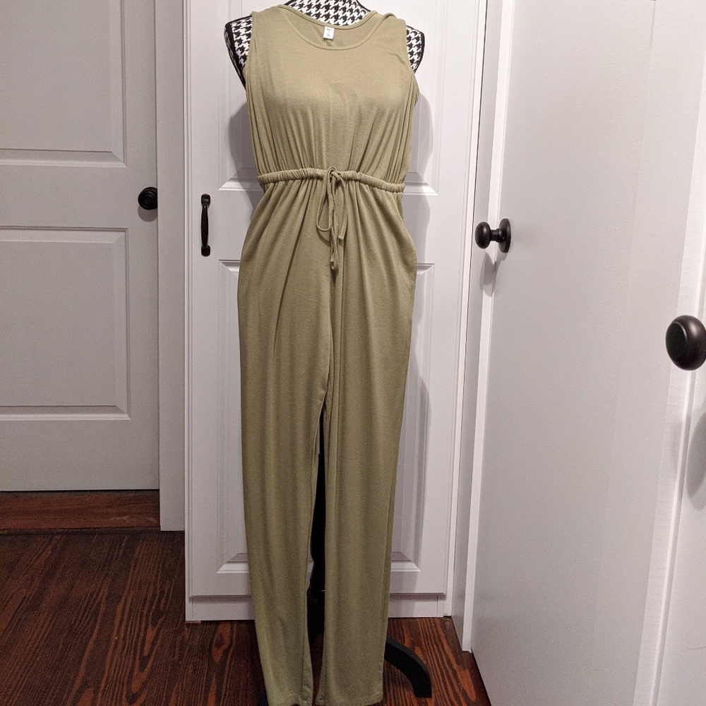 Tie waist jumpsuit